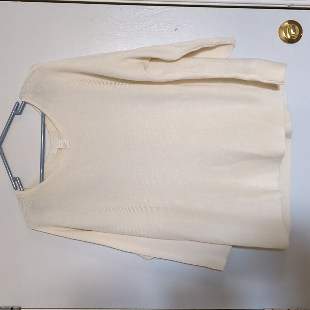 Women's ribbed long sleeve top large